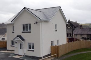One of the two Denbighshire modular homes