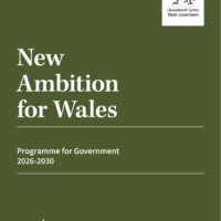 Cover of New Ambition for Wales: Programme for Government 2026–2030