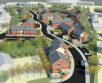 A 3d image of Mid Wales Housing\'s forthcoming development